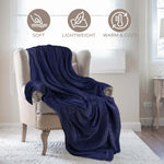 Fleece Plush Medium Weight Fluffy Soft Decorative Throw
