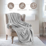 Fleece Plush Medium Weight Fluffy Soft Decorative Throw