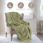 Fleece Plush Medium Weight Fluffy Soft Decorative Throw