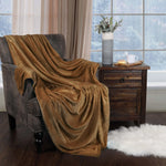 Fleece Plush Medium Weight Fluffy Soft Decorative Throw