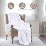 Fleece Plush Medium Weight Fluffy Soft Decorative Throw