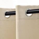 Blackout Window Curtains Solid Room Darkening Washable Set of 2