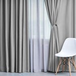 Blackout Window Curtains Solid Room Darkening Washable Set of 2