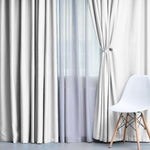 Blackout Window Curtains Solid Room Darkening Washable Set of 2