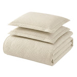 Lightweight Cotton Bedspread Sets 3-Piece Diamond Jacquard Matelassé