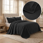 Lightweight Cotton Bedspread Sets 3-Piece Diamond Jacquard Matelassé