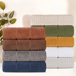 Superior Napa Zero Twist Cotton Waffle Honeycomb Bath Sheet Set of 2