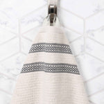 Superior Brea Zero Twist Cotton Ribbed Geometric 8 Piece Towel Set