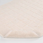 Superior Nora Cotton Thick Solid Checkered Washable Bath Mat Set of 2