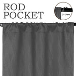 Blackout Window Curtains Zuri Textured Waves Room Darkening Set of 2