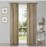 Blackout Window Curtains Wave Geometric Room Darkening Washable Set of 2