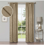 Blackout Window Curtains Wave Geometric Room Darkening Washable Set of 2
