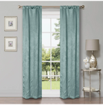 Blackout Window Curtains Wave Geometric Room Darkening Washable Set of 2