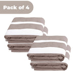 Superior Cabana Striped Cotton Chaise Lounge Chair Cover Set