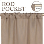 Blackout Window Curtains Zuri Textured Waves Room Darkening Set of 2
