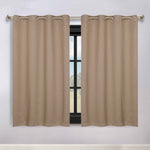 Blackout Window Curtains Zuri Textured Waves Room Darkening Set of 2