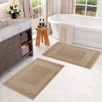 Egyptian Cotton Bath Mat Set of 2 Greek Key Infinity Border