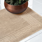 Egyptian Cotton Bath Mat Set of 2 Greek Key Infinity Border