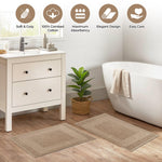 Egyptian Cotton Bath Mat Set of 2 Greek Key Infinity Border