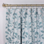 Leaves Room Darkening Back Tabs Blackout Curtain Panels, Set of 2