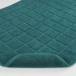 Superior Nora Cotton Thick Solid Checkered Washable Bath Mat Set of 2