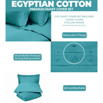 400 Thread Count Egyptian Cotton Solid Duvet Cover