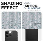 Leaves Room Darkening Washable Blackout Curtain Panels, Set of 2