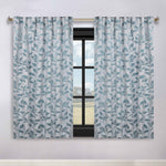 Leaves Room Darkening Back Tabs Blackout Curtain Panels, Set of 2