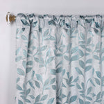 Leaves Room Darkening Back Tabs Blackout Curtain Panels, Set of 2
