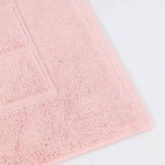 Superior Nora Cotton Thick Solid Checkered Washable Bath Mat Set of 2
