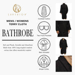 Superior Cotton Ultra Soft Terry Bath Robe Adult Unisex Bathrobe