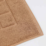 Superior Nora Cotton Thick Solid Checkered Washable Bath Mat Set of 2