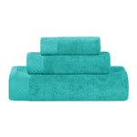3 Piece Egyptian Cotton Bath Towel Set Basketweave