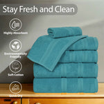 Superior Smart Dry Zero Twist Cotton Medium Weight 3 Piece Towel Set