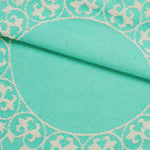 Lightweight Cotton Jacquard Bedspread Set – 3‐Piece Floral Scroll