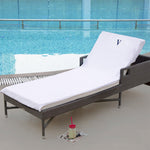 Superior Cotton Terry Monogrammed Patio Chaise Lounge Chair Cover