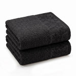 Wisteria Floral Jacquard Cotton Bath Towels – Absorbent Medium Weight Full Body Towels
