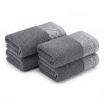 Wisteria Floral Jacquard Cotton Hand Towels – 4-Piece Hand Towel Set