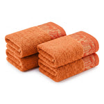 Wisteria Floral Jacquard Cotton Hand Towels – 4-Piece Hand Towel Set