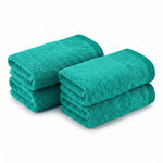 Wisteria Floral Jacquard Cotton Hand Towels – 4-Piece Hand Towel Set
