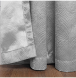 Blackout Window Curtains Wave Geometric Room Darkening Washable Set of 2
