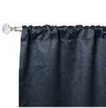 Blackout Window Curtains Wave Geometric Room Darkening Washable Set of 2
