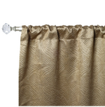 Blackout Window Curtains Wave Geometric Room Darkening Washable Set of 2