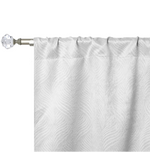Blackout Window Curtains Wave Geometric Room Darkening Washable Set of 2