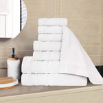 Superior Hays Cotton Medium Weight 8 Piece Assorted Bathroom Towel Set