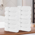12-Piece Egyptian Giza Cotton Plush Towel Set