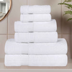 Superior 6 Piece Cotton Eco-Friendly Soft Absorbent Towel Set