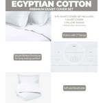 400 Thread Count Egyptian Cotton Solid Duvet Cover