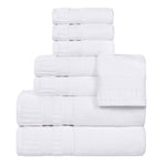 Zero Twist Cotton Towels 8 Piece Venice Collection