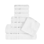 Superior Hays Cotton Medium Weight 8 Piece Assorted Bathroom Towel Set